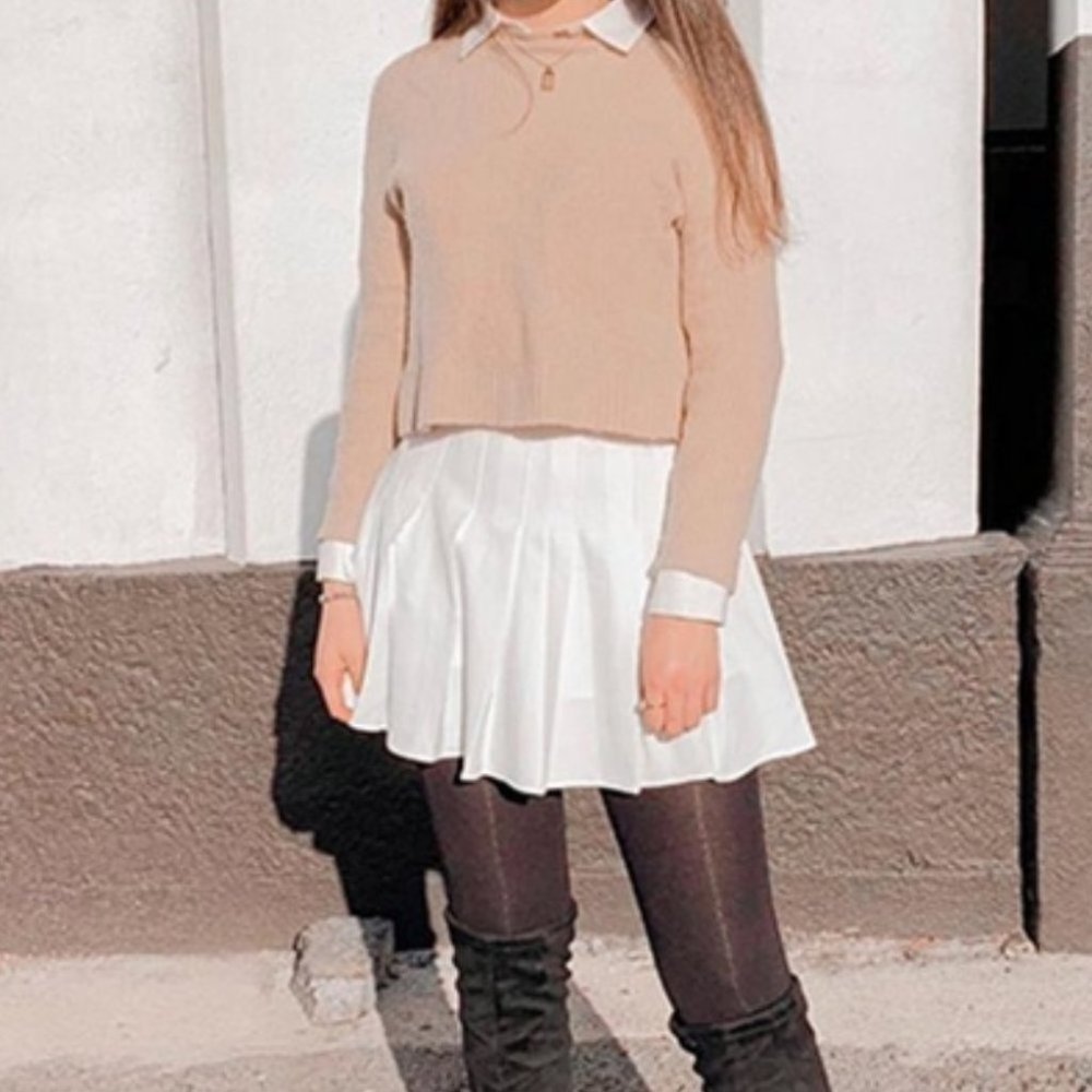OLD MONEY white Tennis Mini Skirt - Picture 3 of 12